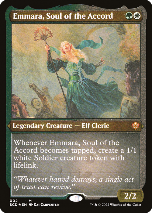 Emmara, Soul of the Accord (Foil Etched) (SCD-002) - Starter Commander Decks Foil