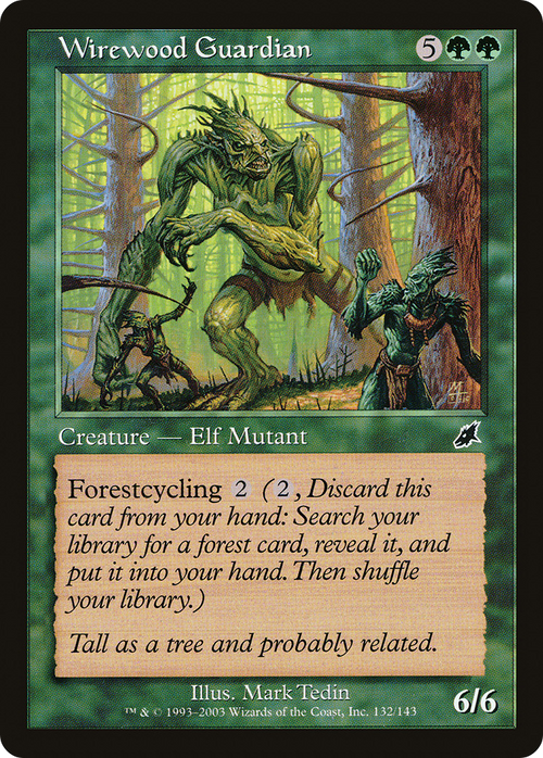 Wirewood Guardian (SCG-132) - Scourge Foil