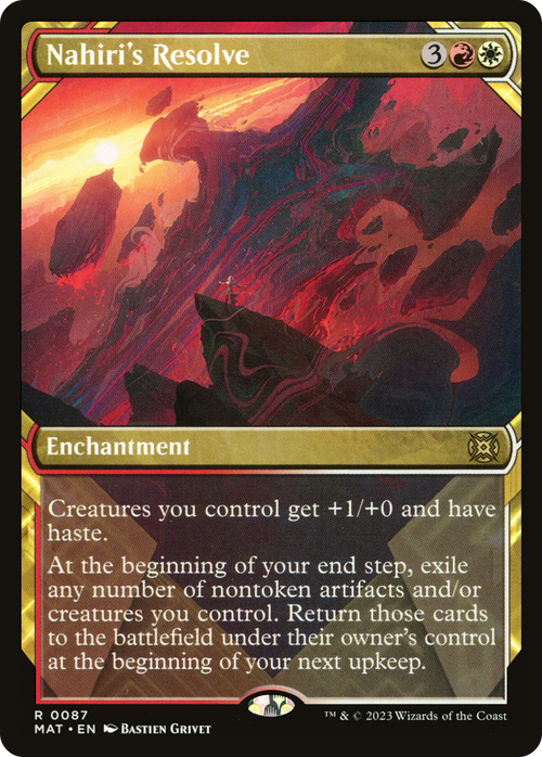 Nahiri's Resolve (Showcase) (MAT-087) - March of the Machine: The Aftermath: (Showcase)