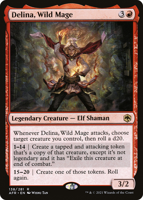 Delina, Wild Mage (AFR-138) - Adventures in the Forgotten Realms Foil