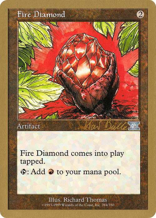 Fire Diamond - 1999 Kai Budde (6ED) (WCD-) - World Championship Decks 1999