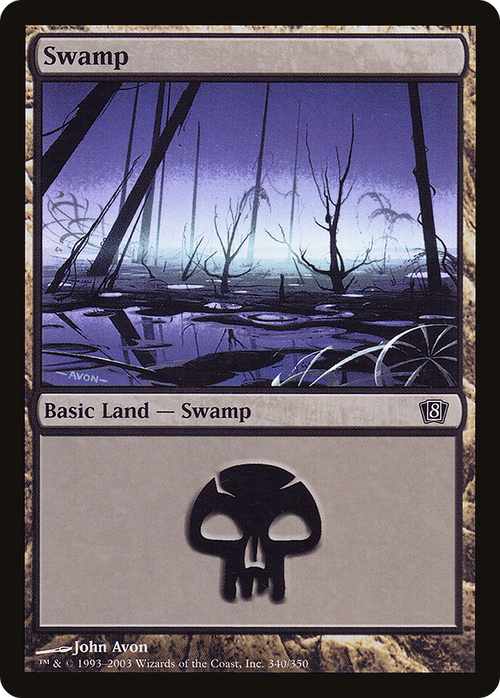 Swamp (340) (8ED-340) - 8th Edition Foil