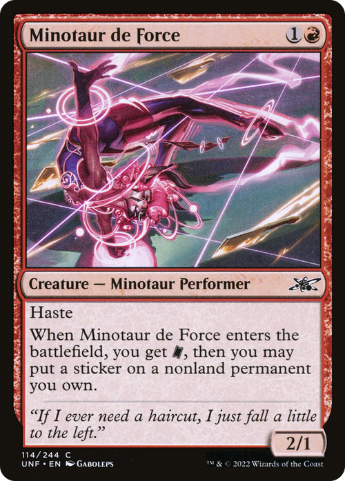 Minotaur de Force (UNF-114) - Unfinity Foil
