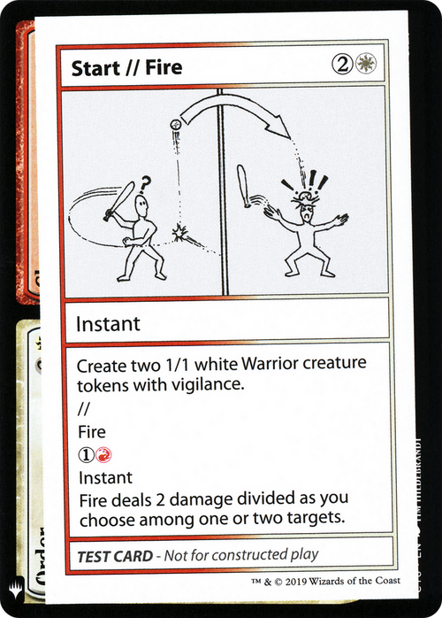 Start // Fire (CMB1-) - Mystery Booster Playtest Cards 2019