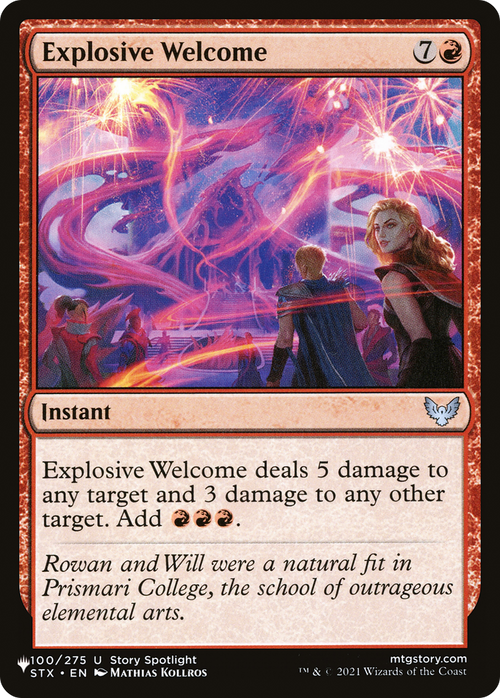 Explosive Welcome (LIST-STX-100) - The List