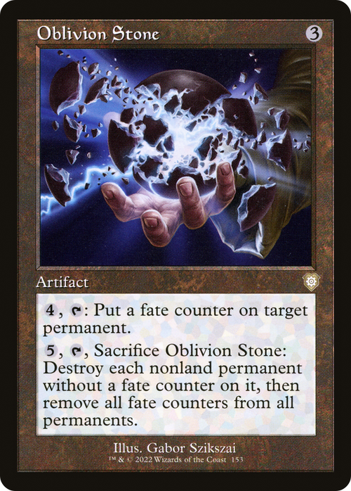 Oblivion Stone (Retro Frame) (BRC-153) - The Brothers' War Commander