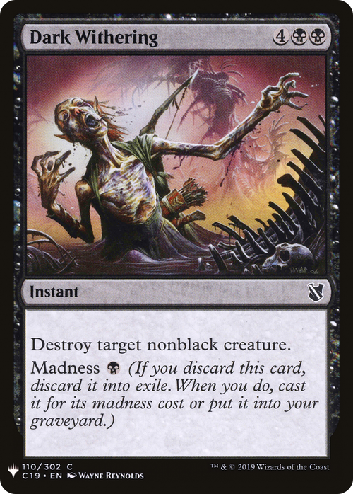 Dark Withering (LIST-C19-110) - The List