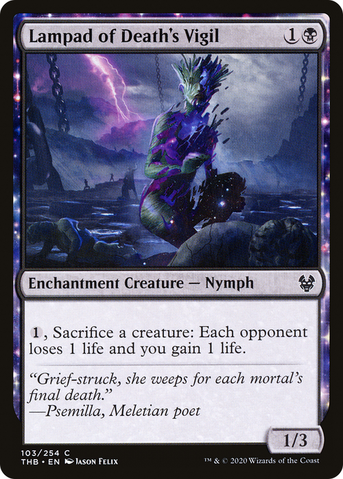Lampad of Death's Vigil (THB-103) - Theros Beyond Death: (enchantment) Foil