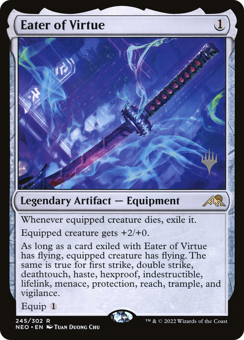 Eater of Virtue (PPNEO-245) - Kamigawa: Neon Dynasty Promos Foil