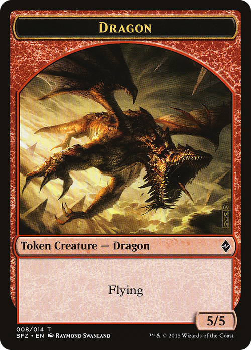 Dragon Token (BFZ-008) - Battle for Zendikar Tokens