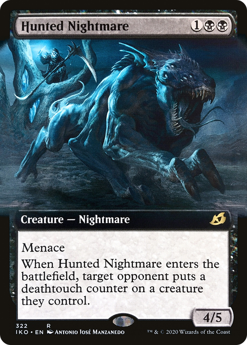 Hunted Nightmare (Extended Art) (IKO-322) - Ikoria: Lair of Behemoths: (Extended Art)