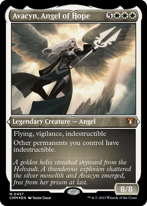 Avacyn, Angel of Hope (Foil Etched) (CMM-457) - Commander Masters Foil