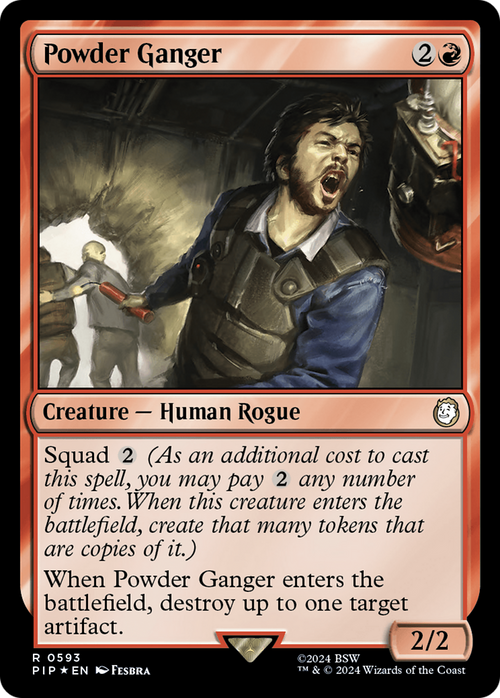 Powder Ganger (Surge Foil) (PIP-593) - Fallout Foil