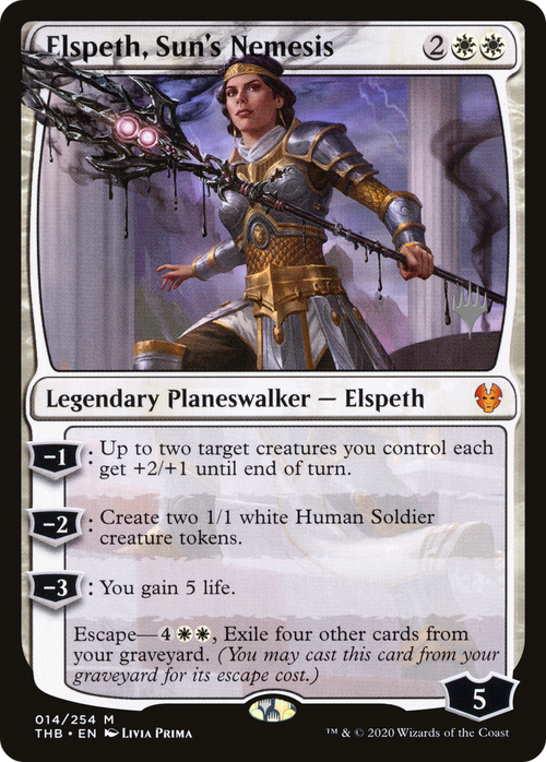 Elspeth, Sun's Nemesis (PPTHB-014) - Theros Beyond Death Promos