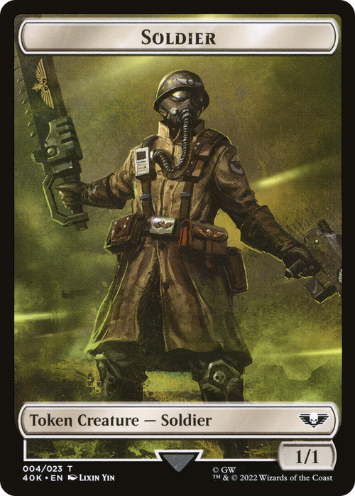 Soldier (T40K-004) - Warhammer 40,000 Tokens