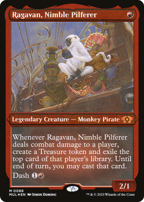 Ragavan, Nimble Pilferer (Foil Etched) (MUL-086) - Multiverse Legends Foil