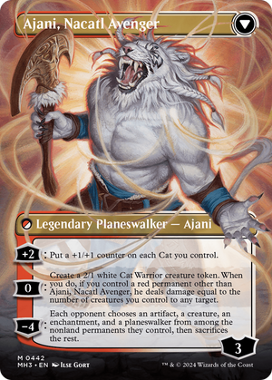 Ajani, Nacatl Pariah (Borderless) (MH3-442) - Modern Horizons 3 Foil