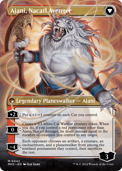 Ajani, Nacatl Pariah (Borderless) (MH3-442) - Modern Horizons 3