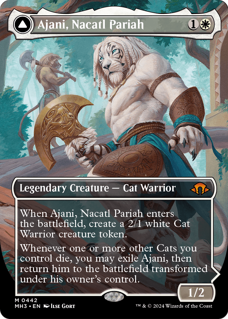 Ajani, Nacatl Pariah (Borderless) (MH3-442) - Modern Horizons 3