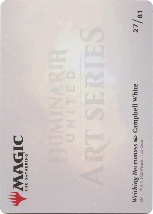 Writhing Necromass // Writhing Necromass (ADMU-027) - Dominaria United Art Series (Borderless)