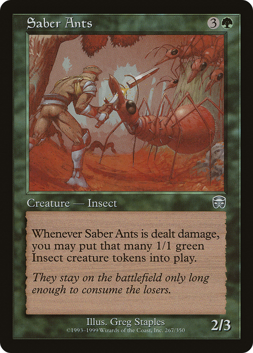 Saber Ants (MMQ-267) - Mercadian Masques Foil