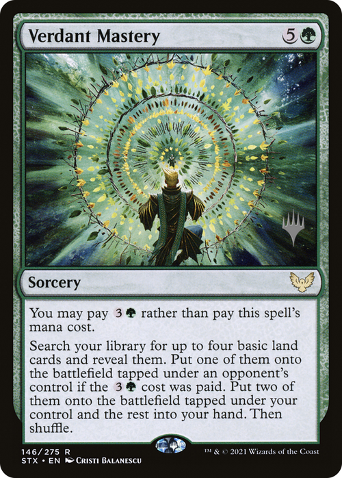 Verdant Mastery (PPSTX-146P) - Strixhaven: School of Mages Promos Foil