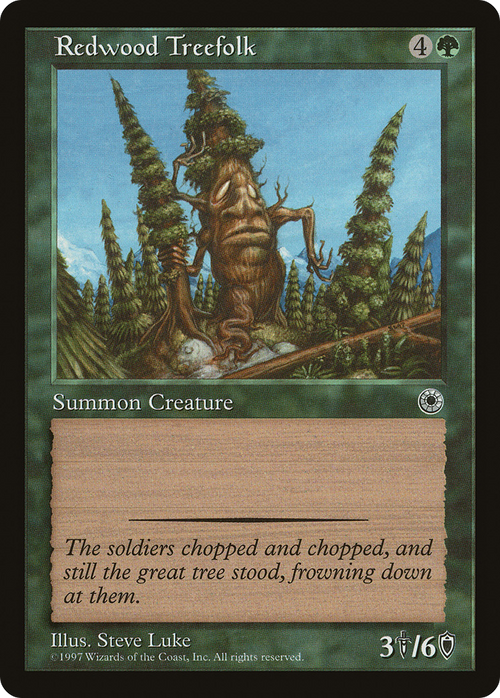 Redwood Treefolk (POR-) - Portal