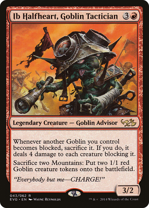 Ib Halfheart, Goblin Tactician (DD3-) - Duel Decks Anthology: Elves vs. Goblins