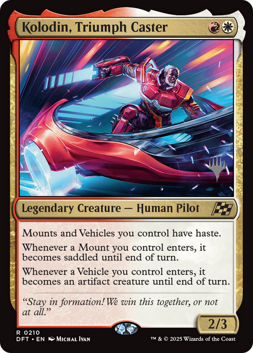 Kolodin, Triumph Caster (PPDFT-210P) - Promo Pack: Aetherdrift Foil