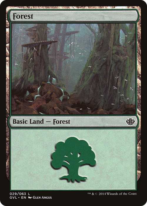 Forest (29) (Garruk vs Liliana) (DD3-029) - Duel Decks Anthology: Garruk vs. Liliana