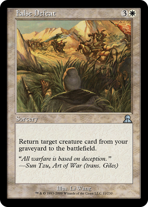 False Defeat (ME3-011) - Masters Edition III Foil