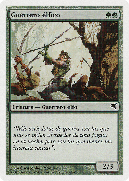 Elvish Warrior (Spanish) - "Guerrero elfico" (B42) (PSAL-B42) - Salvat 2005