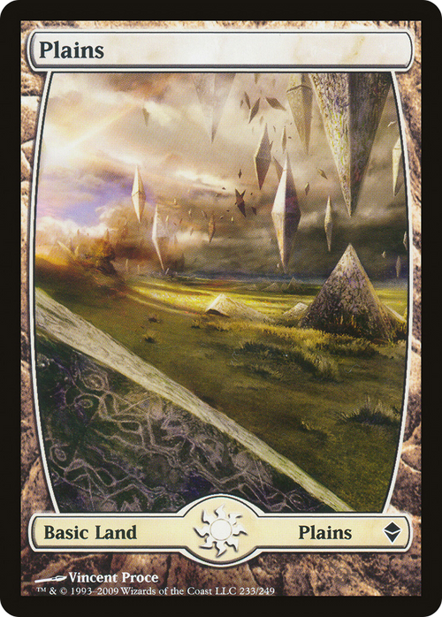 Plains (233) - Full Art (ZEN-233) - Zendikar