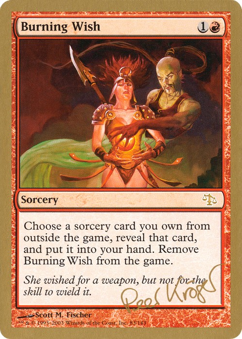 Burning Wish - 2003 Peer Kroger (JUD) (WCD-) - World Championship Decks 2003