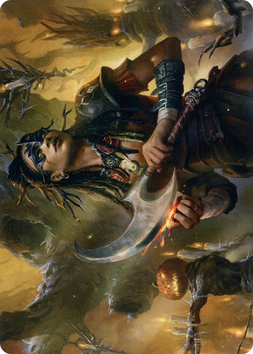 Harvesttide Sentry // Harvesttide Sentry (AMID-047) - Midnight Hunt Art Series (Borderless) Foil