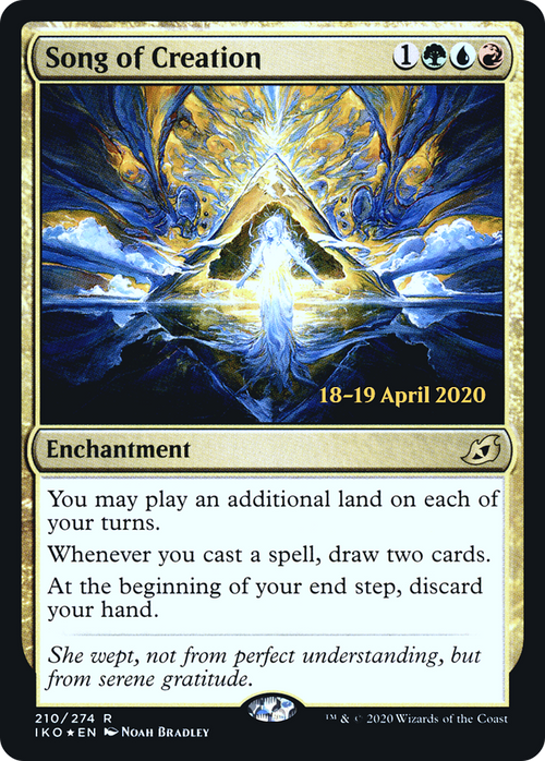 Song of Creation (PRE-210S) - Ikoria: Lair of Behemoths Promos Foil