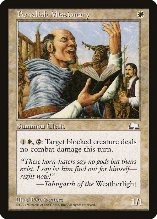 Benalish Missionary (WTH-) - Weatherlight