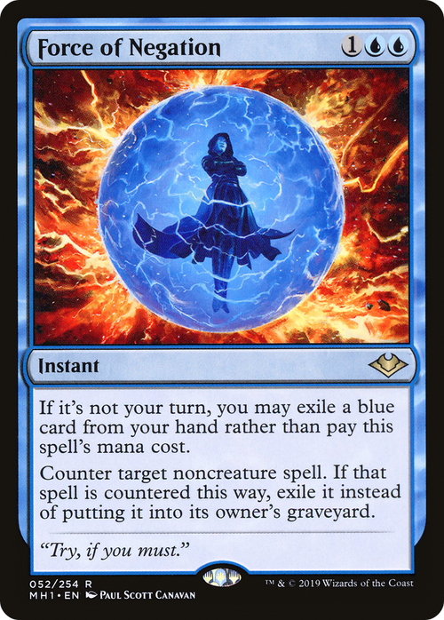 Force of Negation (MH1-052) - Modern Horizons Foil