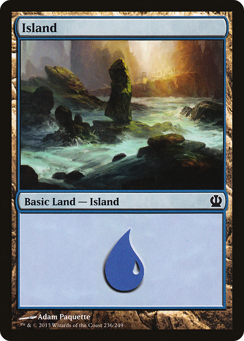 Island (236) (THS-236) - Theros Foil