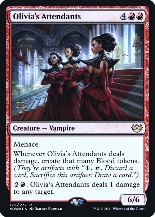 Olivia's Attendants (PRE-172) - Innistrad: Crimson Vow Promos Foil