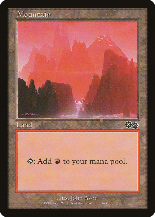 Mountain (343) (USG-343) - Urza's Saga