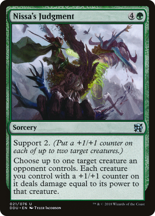 Nissa's Judgment (DDU-021) - Duel Decks: Elves vs. Inventors