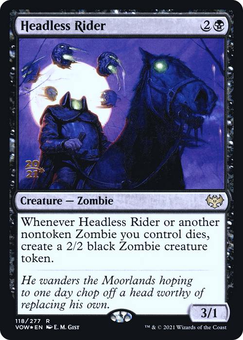 Headless Rider (PRE-118) - Innistrad: Crimson Vow Promos Foil