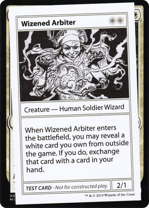 Wizened Arbiter (No PW Symbol) (CMB1-014) - Mystery Booster Playtest Cards 2021