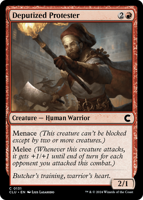 Deputized Protester (CLU-131) - Ravnica: Clue Edition