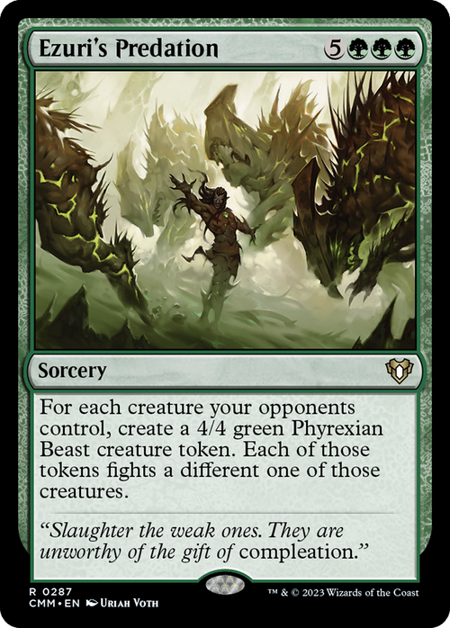 Ezuri's Predation (CMM-287) - Commander Masters Foil