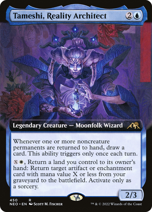 Tameshi, Reality Architect (Extended Art) (NEO-450) - Kamigawa: Neon Dynasty: (Extended Art)