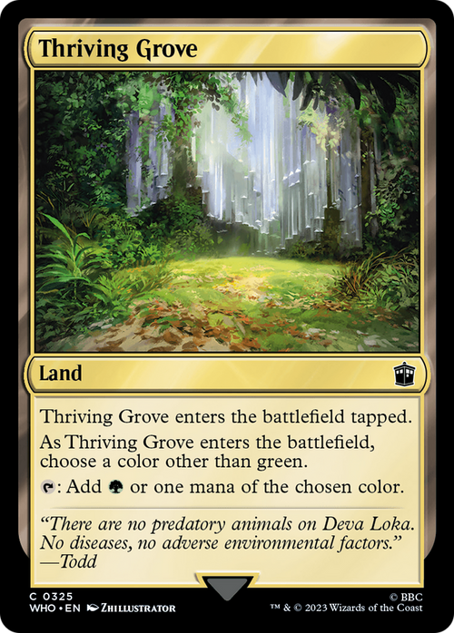 Thriving Grove (WHO-325) - Doctor Who