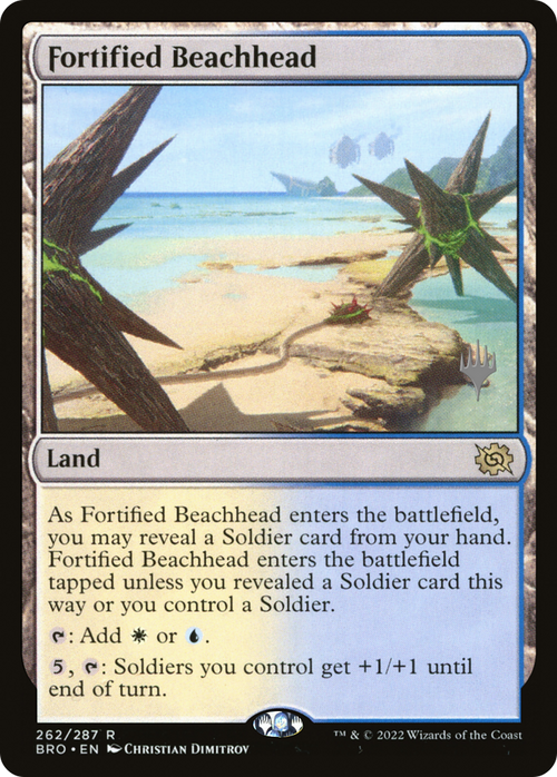 Fortified Beachhead (PPBRO-262) - The Brothers' War Promos Foil