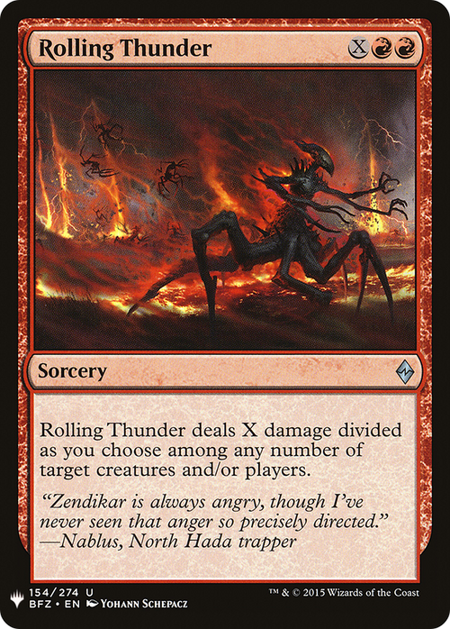 Rolling Thunder (LIST-BFZ-154) - The List